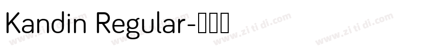 Kandin Regular字体转换